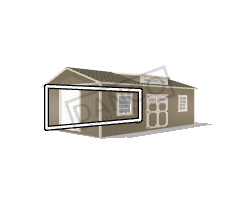 Dormer Shed 16x28