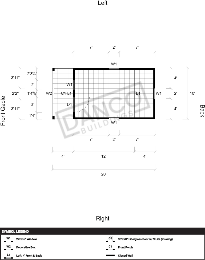 Lofted Barn Cabin 10x20 - Image 2