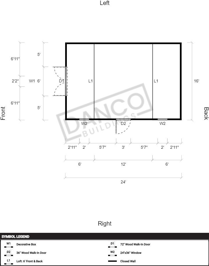 Lofted Barn 16x24 - Image 2
