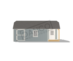 Corner Porch Lofted Barn Cabin 12x24 - Image 3