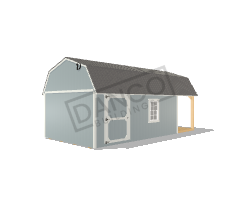 Corner Porch Lofted Barn Cabin 12x24