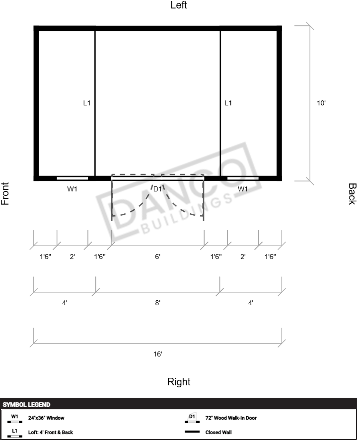 Side Lofted Barn 10x16 - Image 2