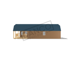 Wraparound Porch Lofted Barn Cabin 16x40 - Image 3