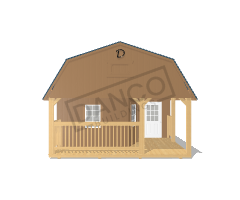 Wraparound Porch Lofted Barn Cabin 16x40 - Image 6