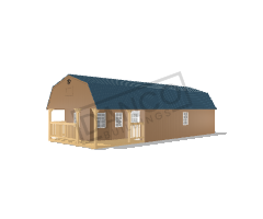 Wraparound Porch Lofted Barn Cabin 16x40