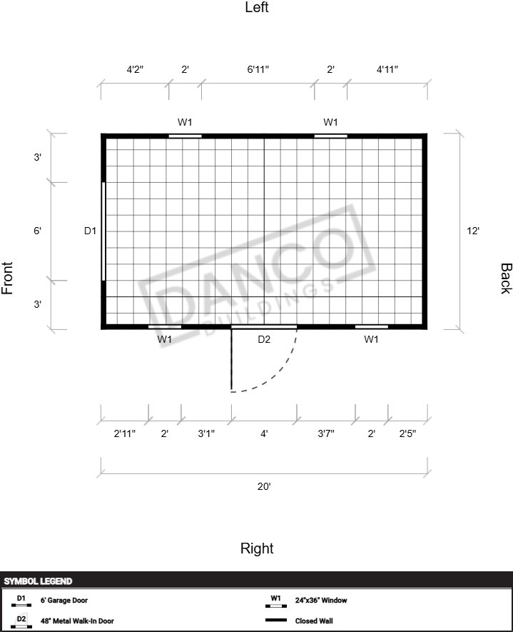 Extra Economy Metal Utility 12x20 - Image 2