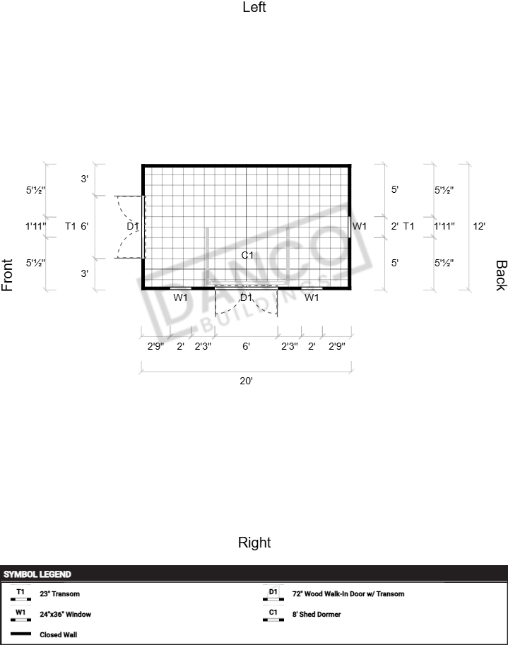 Dormer Shed 12x20 - Image 2