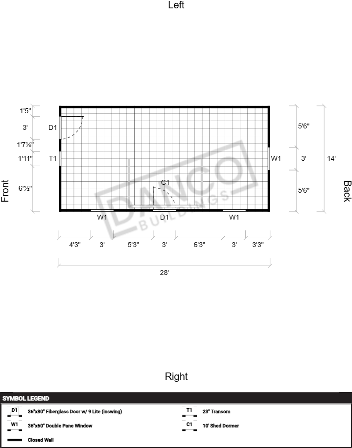 Dormer Shed 14x28 - Image 2