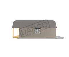 Lofted Barn Cabin 14x28 - Image 3