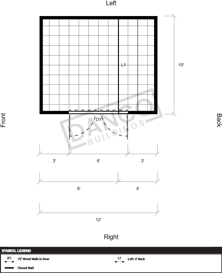 Side Lofted Barn 10x12 - Image 2