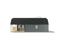 Wraparound Porch Lofted Barn Cabin 16x32 - Image 3
