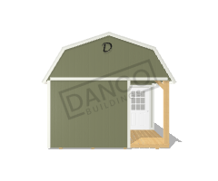 Corner Porch Lofted Barn Cabin 12x28 - Image 6