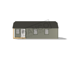 Corner Porch Lofted Barn Cabin 12x28 - Image 3