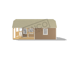 Wraparound Porch Lofted Barn Cabin 14x24 - Image 3