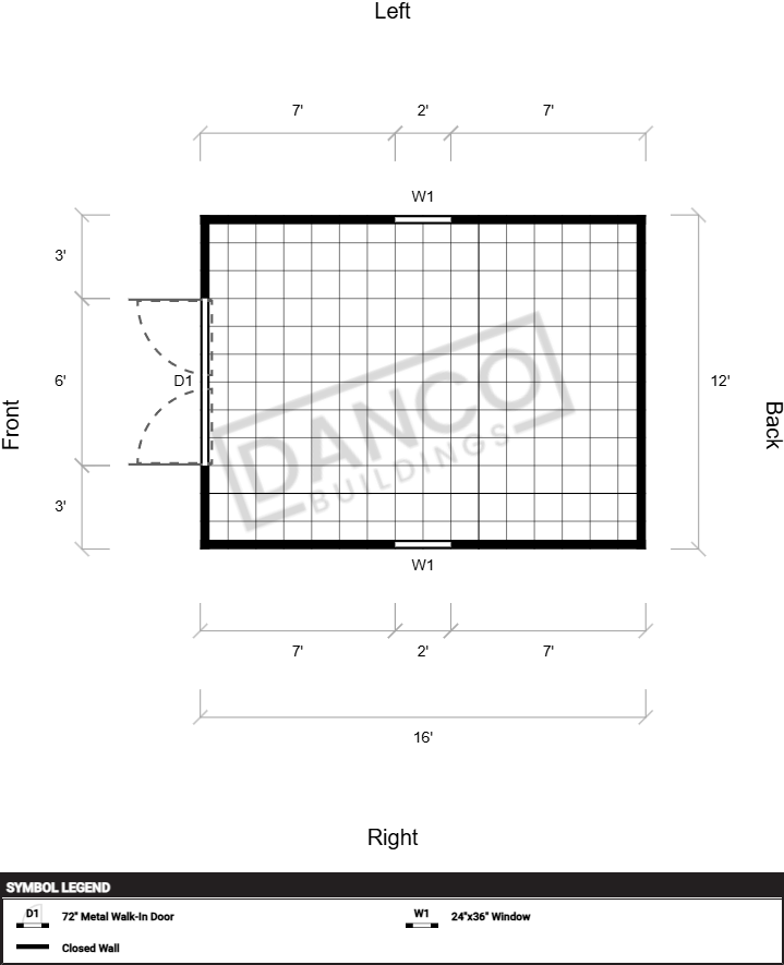 Extra Economy Metal Utility 12x16 - Image 2