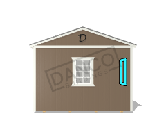 Center Side Porch Cabin 12x28 - Image 6