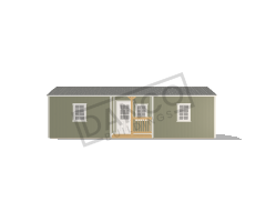 Center Side Porch Cabin 12x32 - Image 3