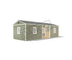 Center Side Porch Cabin 12x32