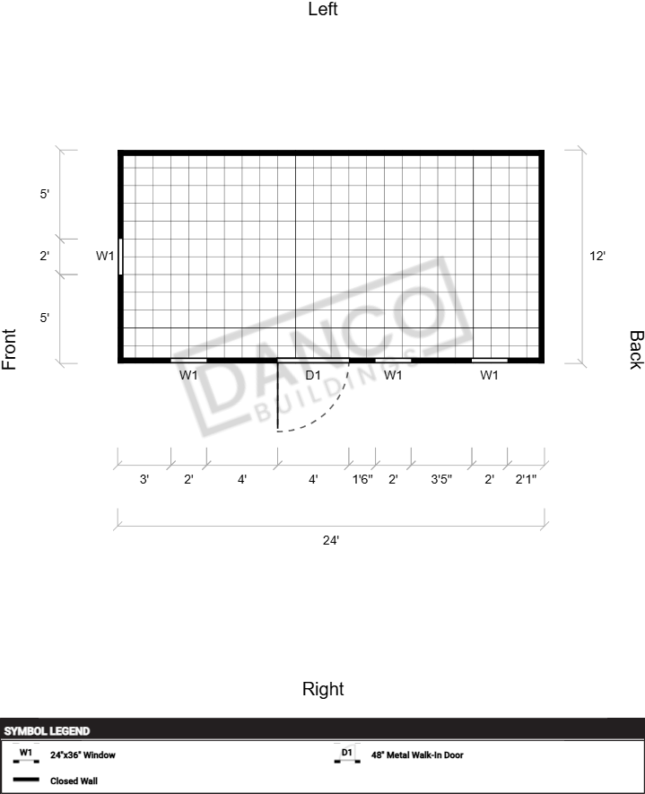 Extra Economy Metal Utility 12x24 - Image 2