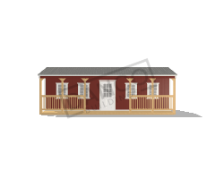 Side Porch Cabin 12x28 - Image 3