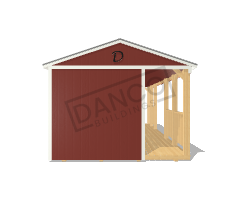 Side Porch Cabin 12x28 - Image 6