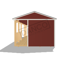 Side Porch Cabin 12x28 - Image 5