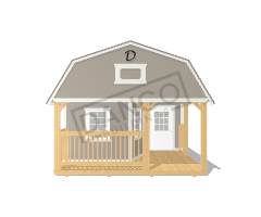 Wraparound Porch Lofted Barn Cabin 14x24 - Image 6