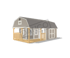 Wraparound Porch Lofted Barn Cabin 14x24