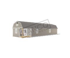 Corner Porch Lofted Barn Cabin 14x50