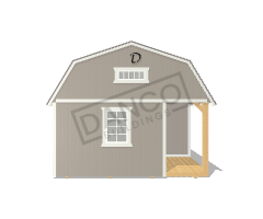Corner Porch Lofted Barn Cabin 14x50 - Image 6
