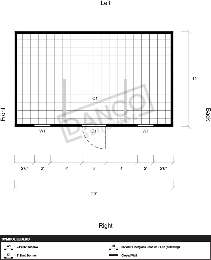 Dormer Shed 12x20/241205 - Image 2