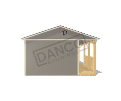 Side Porch Cabin 16x36 - Image 6