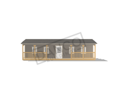 Side Porch Cabin 16x36 - Image 3