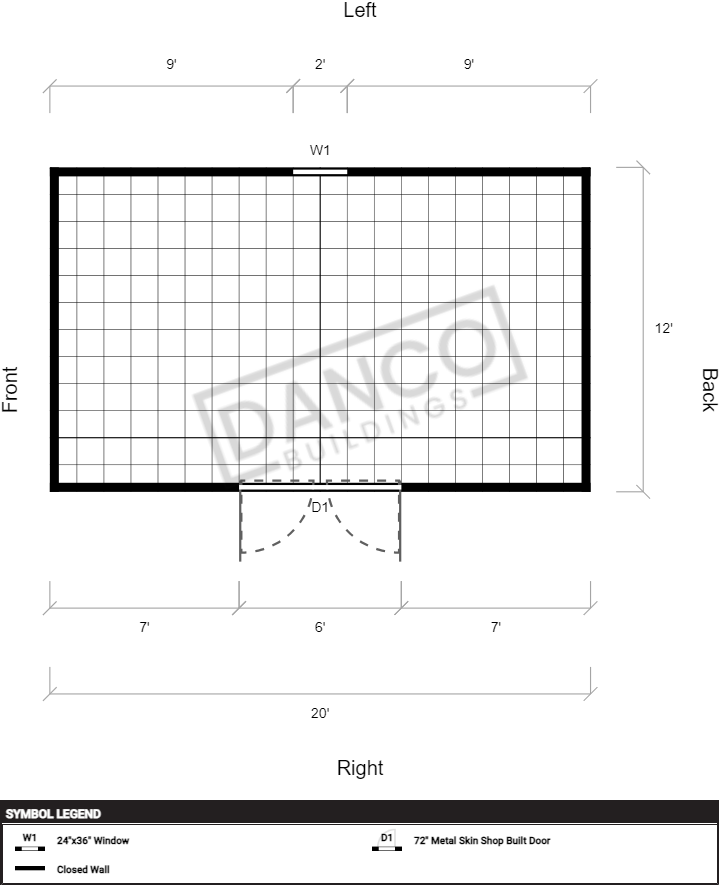 Extra Economy Metal Utility 12x20 - Image 2