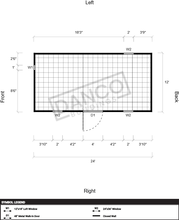 Extra Economy Metal Utility 12x24 - Image 2