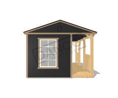 Side Porch Cabin 12x20 - Image 6