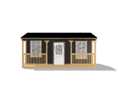 Side Porch Cabin 12x20 - Image 3