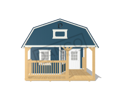 Wraparound Porch Lofted Barn Cabin 14x44 - Image 6