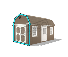 Side Lofted Barn 10x16