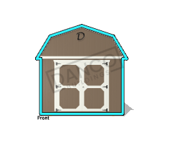 Side Lofted Barn 10x16 - Image 6