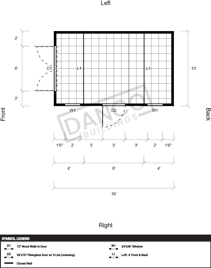 Side Lofted Barn 10x16 - Image 2