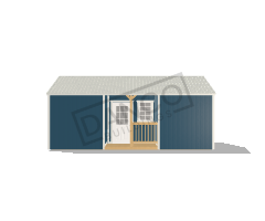 Center Side Porch Cabin 12x24 - Image 3