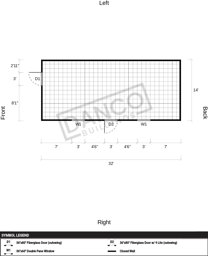 Utility Shed Premium 14x32 - Image 2
