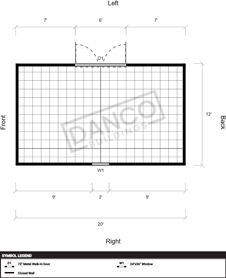 Extra Economy Metal Utility 12x20 - Image 2