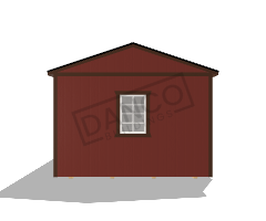 Center Side Porch Cabin 12x28 - Image 5