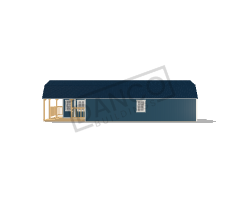 Wraparound Porch Lofted Barn Cabin 14x44 - Image 3