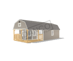 Wraparound Porch Lofted Barn Cabin 14x32