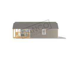 Wraparound Porch Lofted Barn Cabin 14x32 - Image 3