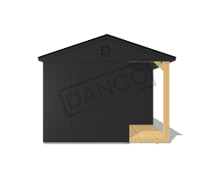 Corner Porch Cabin 12x24 - Image 6