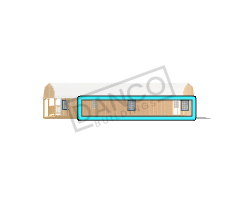 Wraparound Porch Lofted Barn Cabin 14x50 - Image 3